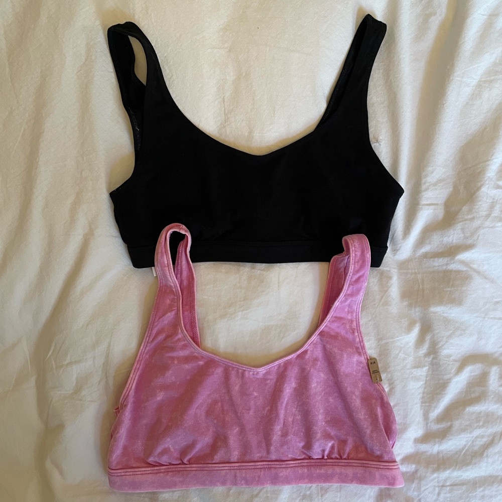 Victoria’s Secret Pink Cotton Scoop Bralettes